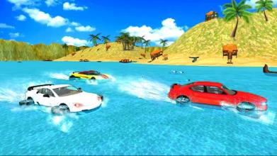 Water Surfer Floating Car Racing 2018截图4