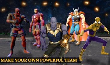 Real Future Superhero Street Fight- Thanos Battle截图5