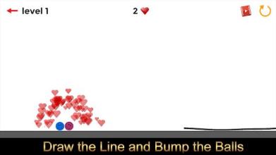 Love Line Balls Physics Draw puzzle截图2