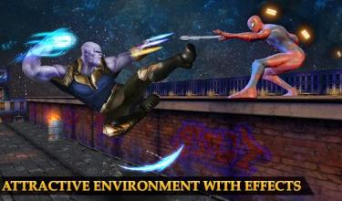 Real Future Superhero Street Fight- Thanos Battle截图2