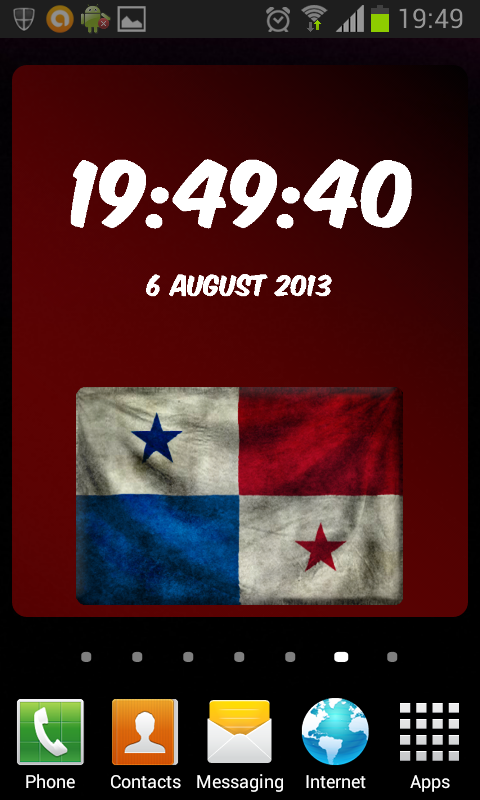 Panama Digital Clock截图1