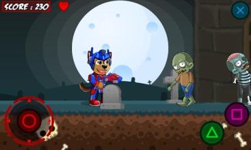 Paw Puppy Chase Battle Zombie Patrol - paw games截图1