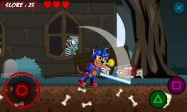 Paw Puppy Chase Battle Zombie Patrol - paw games截图3