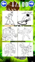 coloring ben 10 ultimate alien omnitrix截图4