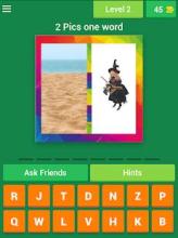 2 Pic One Word Guess - Fun Words Quiz Game截图3