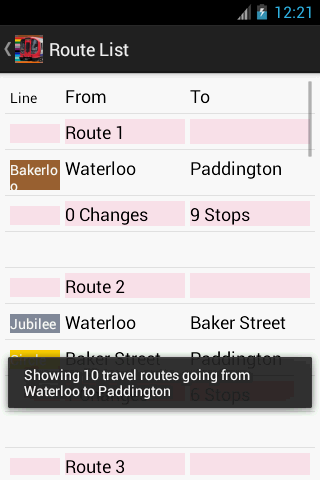 London Train Route Planner截图3