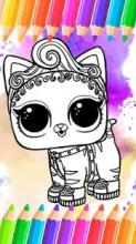 lol surprise dolls coloring book, fashion games截图3