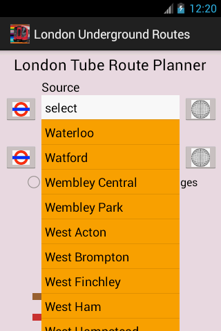 London Train Route Planner截图1