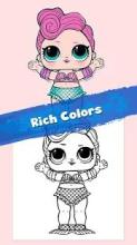 lol surprise dolls coloring book, fashion games截图5