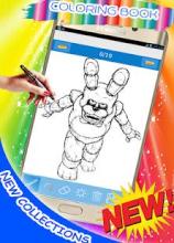 how to draw & coloring FNAF new collection截图3