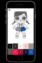 Suprise Dolls Color by number - Pixel Art截图2