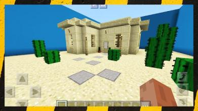 Find the Button Mini-game Houses. Map MCPE截图5