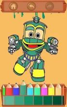 free coloring pages for Robot Train截图1