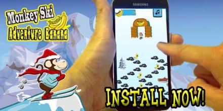 Monkey Ski Adventure Banana截图1