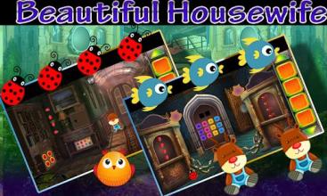 Best Escape 438 Beautiful Housewife Rescue Game截图1