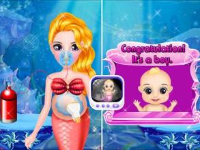 Mermaid New Born Baby - A Mermaid Baby Game截图3