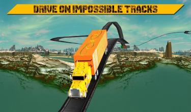 Impossible Vertical Tracks – Big Truck Stunts截图5