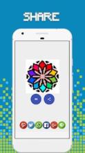 Mandala Pixel Art - Number Coloring截图1