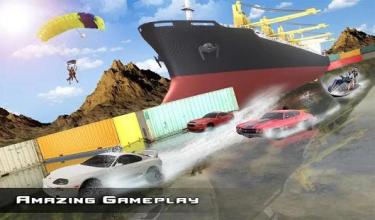 Water Surfer Car : Floating Car Driver Racing Game截图2