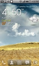 Digital clock weather theme 1截图3