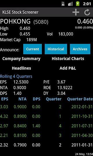 KLSE Stock Screener截图6