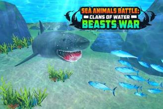 Sea Animals Battle Clans of Water Beasts War截图1