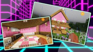 New Pink House 2018 Girls Dream MCPE截图5