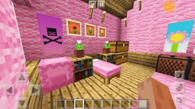 New Pink House 2018 Girls Dream MCPE截图3