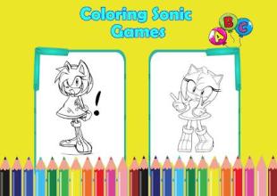 Coloring book for sonik games截图1