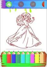 New Princess Paint Coloring Books截图1