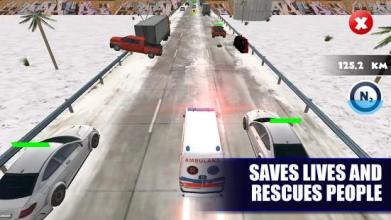 Ambulance Traffic Rescue 3D截图1