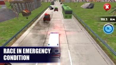 Ambulance Traffic Rescue 3D截图4