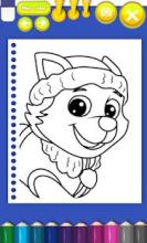 Paw Puppy Coloring Book截图3