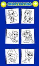 Paw Puppy Coloring Book截图4