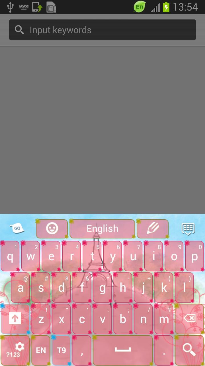 Paris Keyboard Theme截图2