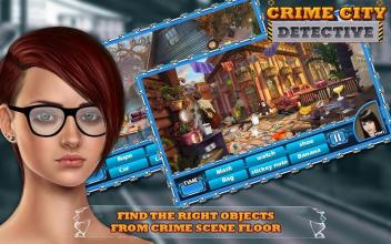 Crime City Investigation : Hidden Objects Free截图1