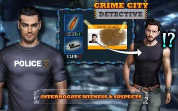 Crime City Investigation : Hidden Objects Free截图2