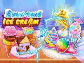 Snow Cone VS Ice Cream - Unicorn Icy Food Battle!截图4