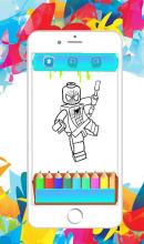 Superhero Lego Coloring Book截图1