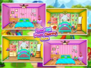 Sweet Girl House Cleaning - My Home Cleanup Game截图2