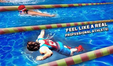 Swimming Pool Flip Diving Swimming Race 3D截图2