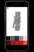Robot Transform Color by Number - Pixel art截图3