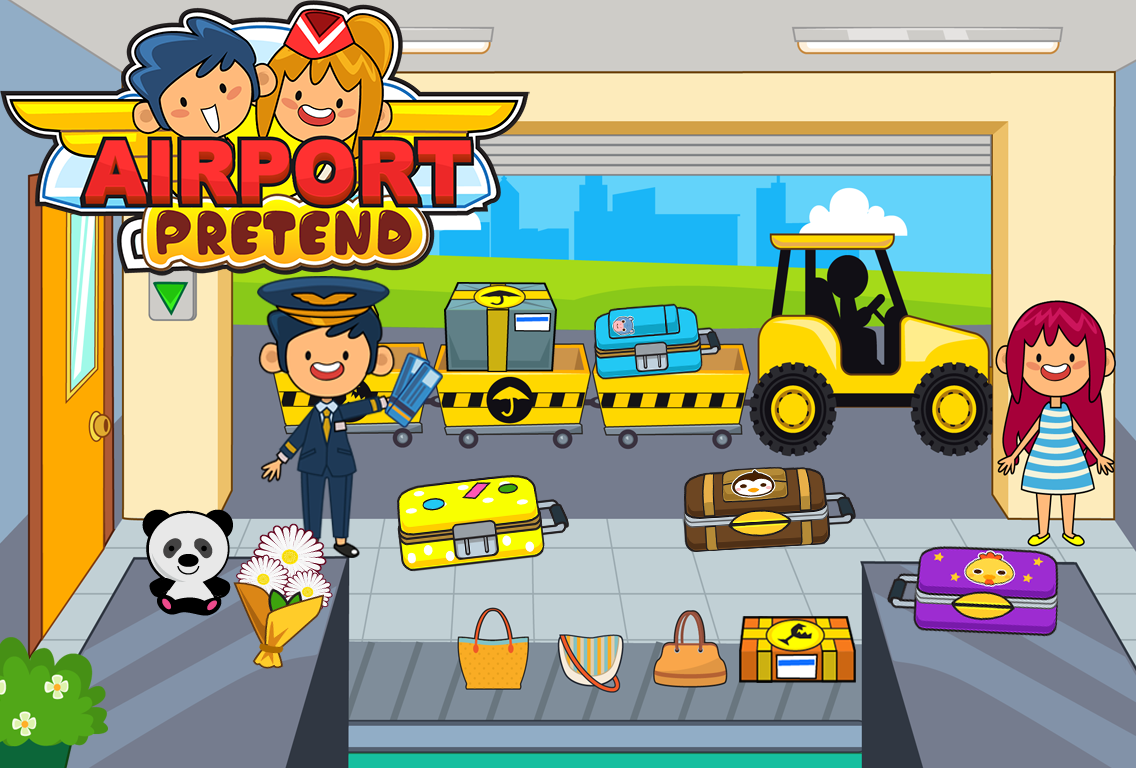 My Pretend Airport - Kids Travel Town FREE截图2