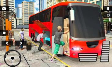 Uphill Off Road Driving Bus Game Simulator截图2