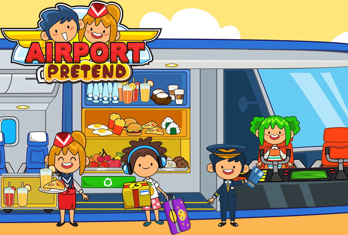 My Pretend Airport - Kids Travel Town FREE截图3