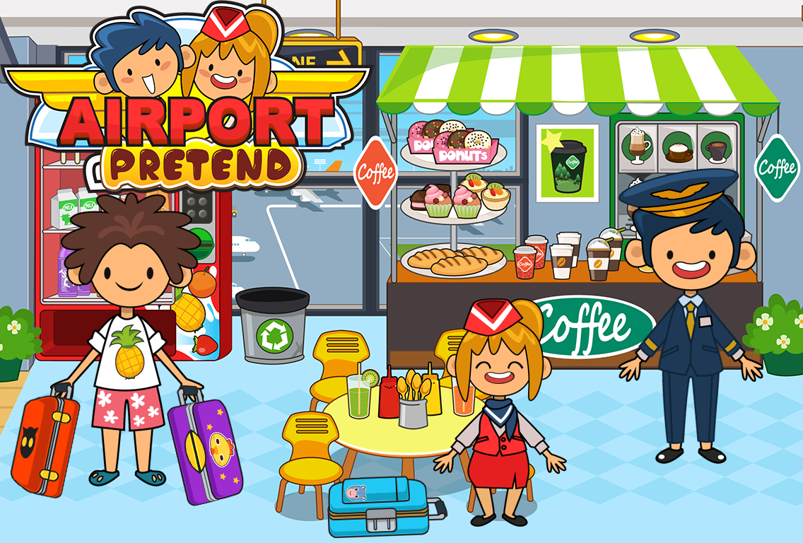 My Pretend Airport - Kids Travel Town FREE截图4