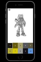 Robot Transform Color by Number - Pixel art截图2