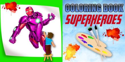 Superhero Coloring Book: Kids Coloring Games截图3