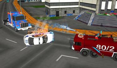 Fire Fighter Truck Robot:Real Robot Rescue Truck截图1