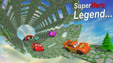 Hill Climb Racing Legend: Superhero Lightning Car截图3